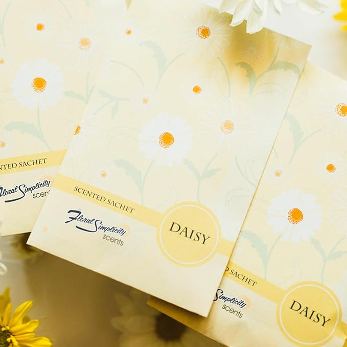 Daisy Scented Sachets Pack of 6, Spring and Summer - Image 6