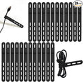 Donruby 24Pcs Silicone Cable Ties, Reusable Cord Organizer Straps, 5.12" by Donruby