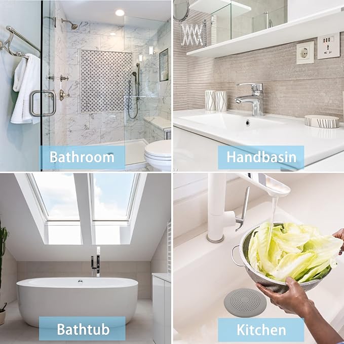 Drain Hair Catcher Durable Silicone Hair Stopper Shower Drain Covers Easy to - Image 6