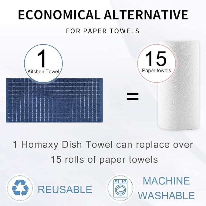 Homaxy Kitchen Towels and Dishcloths Set - Image 7