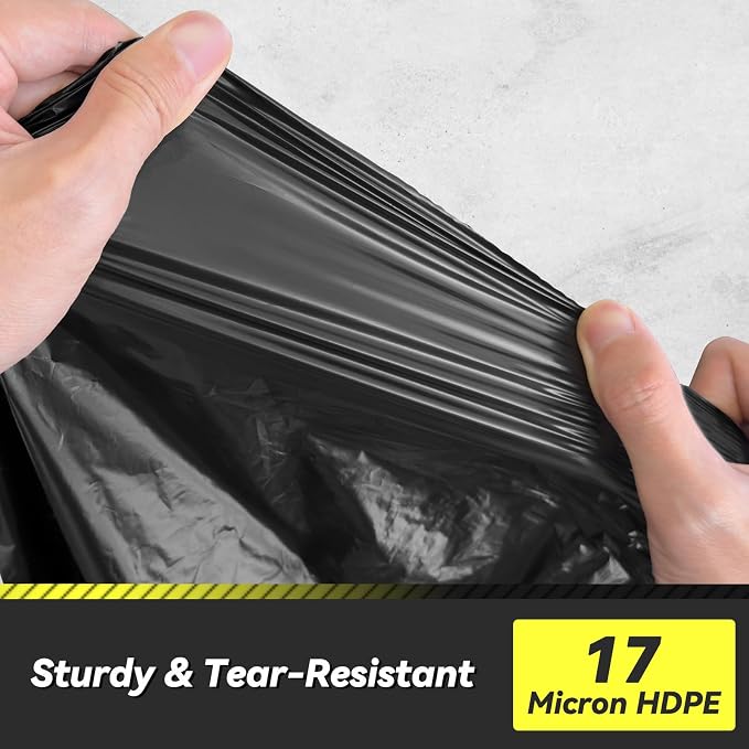 Wowflash 100 Count 55-60 Gallon Trash Bags | Sturdy & Tear-Resistant Commercial - Image 3