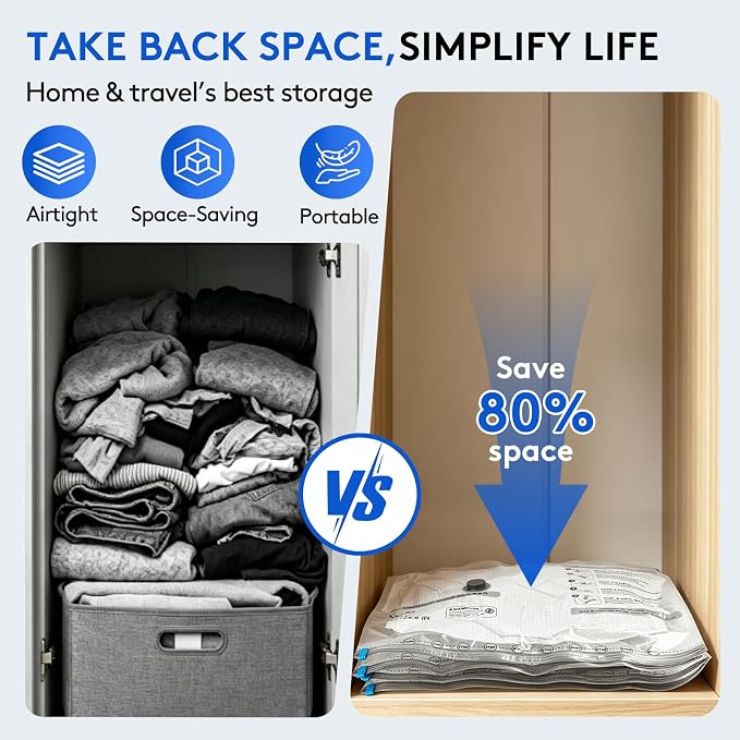 18 Packs Vacuum Bags for Travel - Image 2
