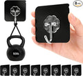 DDMY Heavy Duty Adhesive Hooks for Hanging 50lb Black Wall Hooks by DDMY