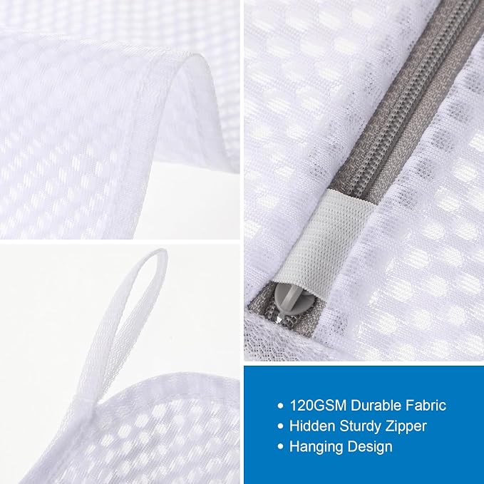 4-Pack Durable Honeycomb Mesh Laundry Bags - Image 6