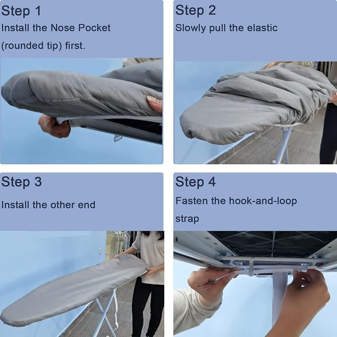VividPaw Ironing Board Cover and Pad, Standard Size 15x54, Thick Padding - Image 5