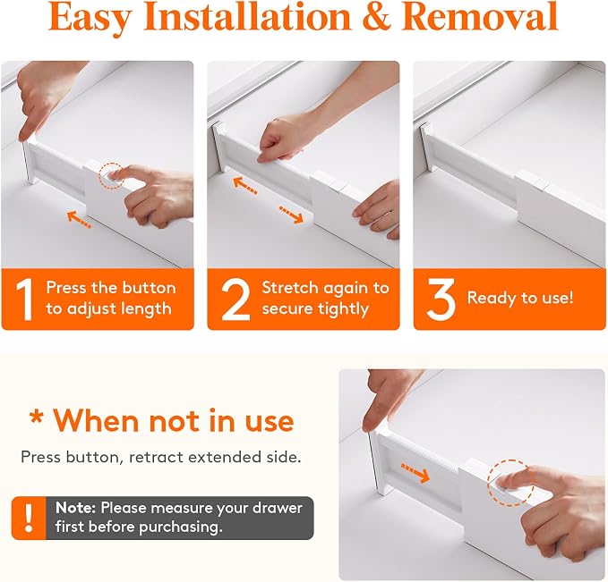 Lifewit 5 Pack Upgrade Drawer Dividers - Image 6