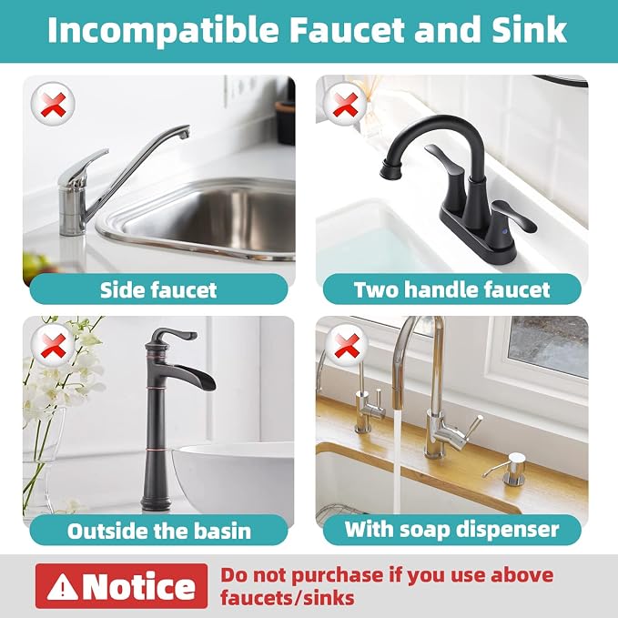 PoYang 4 Pack Faucet Mat for Kitchen Sink Splash Guard, Short 17.7x4.7 Inch | - Image 4