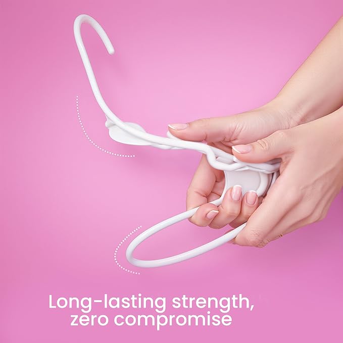 Utopia Home Plastic Hangers 20 Pack – Space Saving Clothes Hanger White | - Image 4