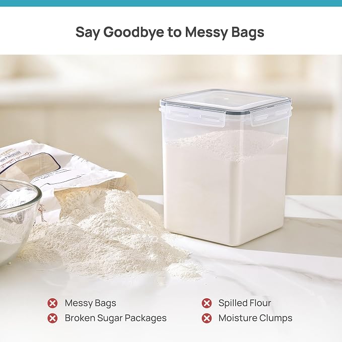 Vtopmart 3 PCS Flour and Sugar Storage Container Sets - Image 3