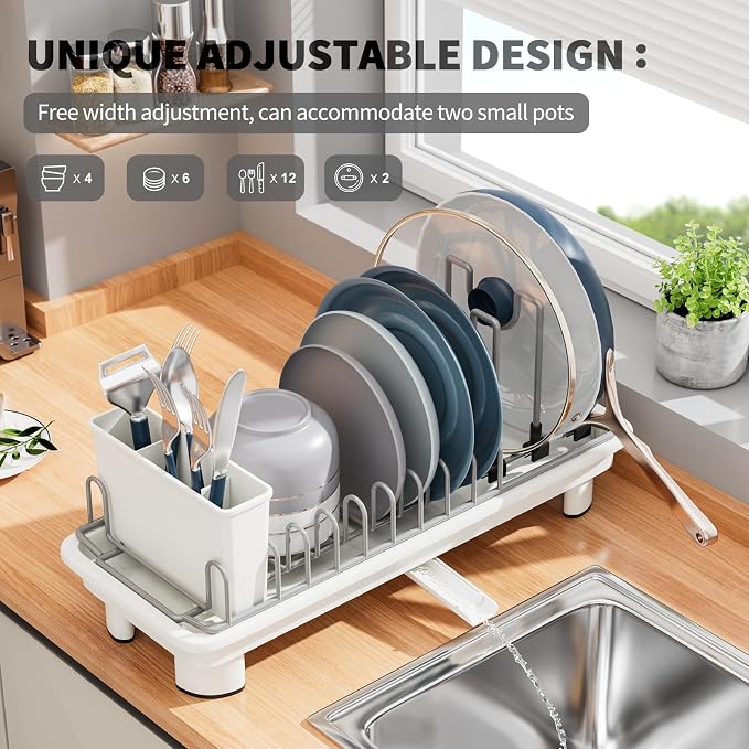 Small Dish Drying Rack, Stainless Steel - Image 4