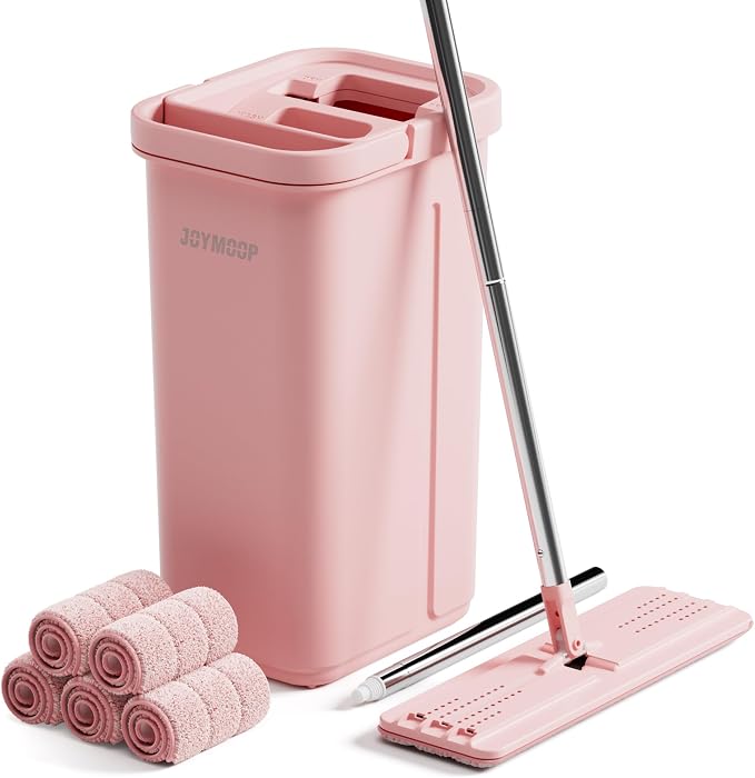 JOYMOOP Pink Mop and Bucket by JOYMOOP
