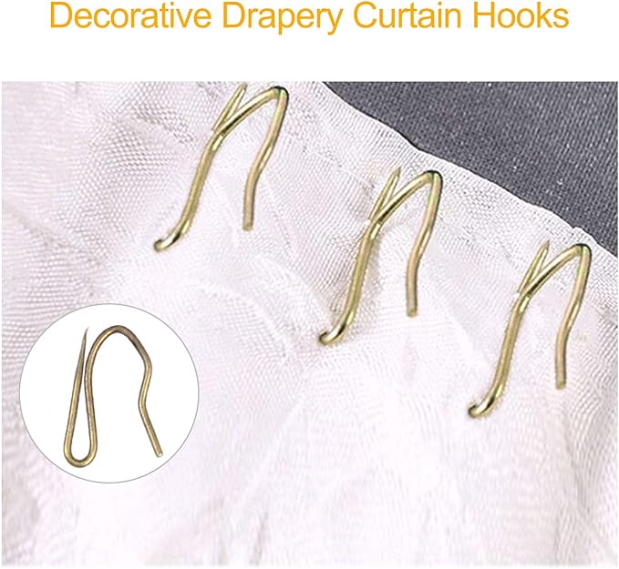 40 Pcs Metal Curtain Rings & Hooks - 30 mm Internal Diameter Decorative Curtain - Image 4