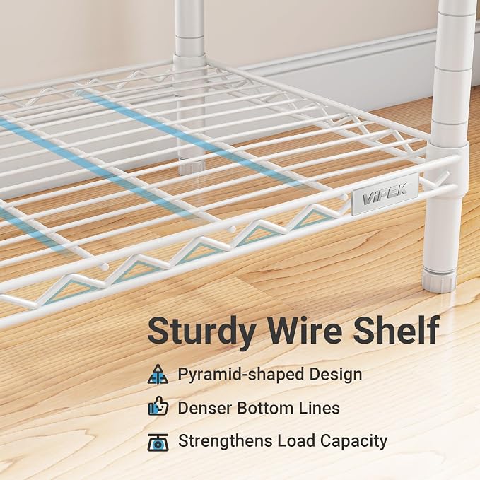 VIPEK V5 Plus Heavy Duty Clothes Rack, Large Modular Closet System, 4 x 29.1 in - Image 7