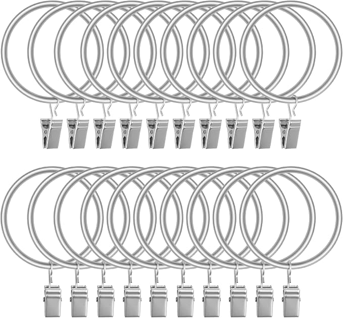 Lansian 20 Pack Curtain Rings by Lansian