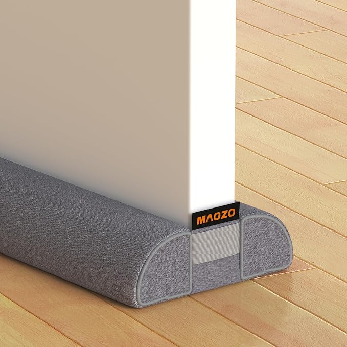 MAGZO Under Door Draft Stopper, 2 Pack 30 Inch Adjustable Door Gap Filler by MAGZO