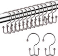 24 Pcs Shower Curtain Hooks, Goowin Shower Curtain Rings, Durable Rust Proof by Goowin