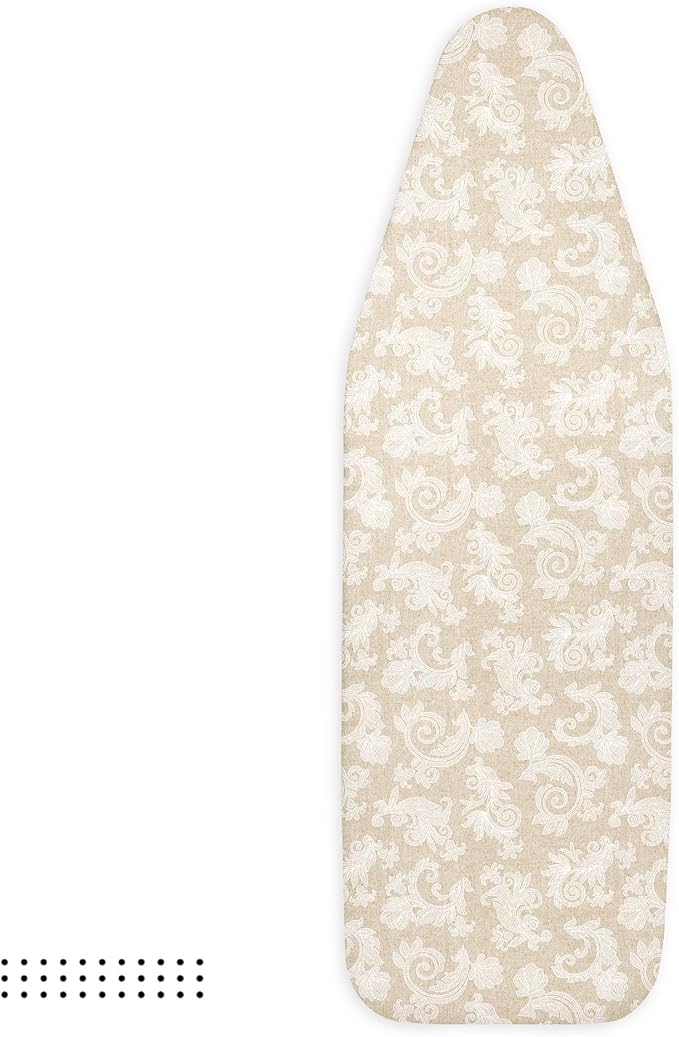 Encasa XO Padded Ironing Board Cover and Pad 49"x18" Beige - Image 6