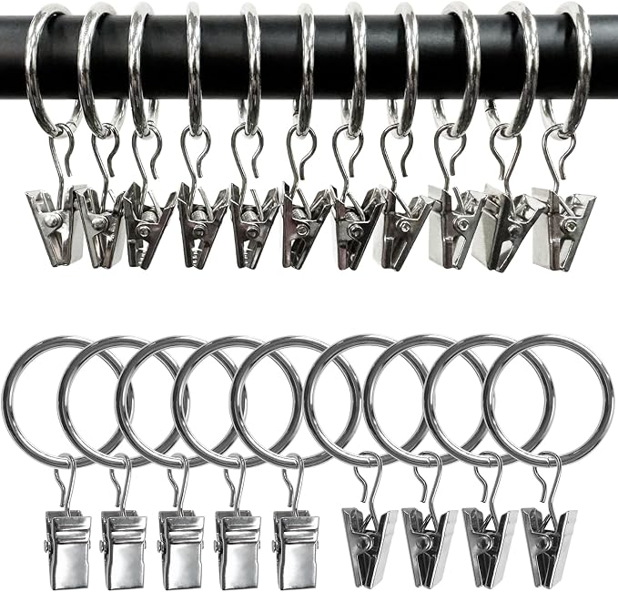 44 Pack Metal Curtain Rings - Image 7