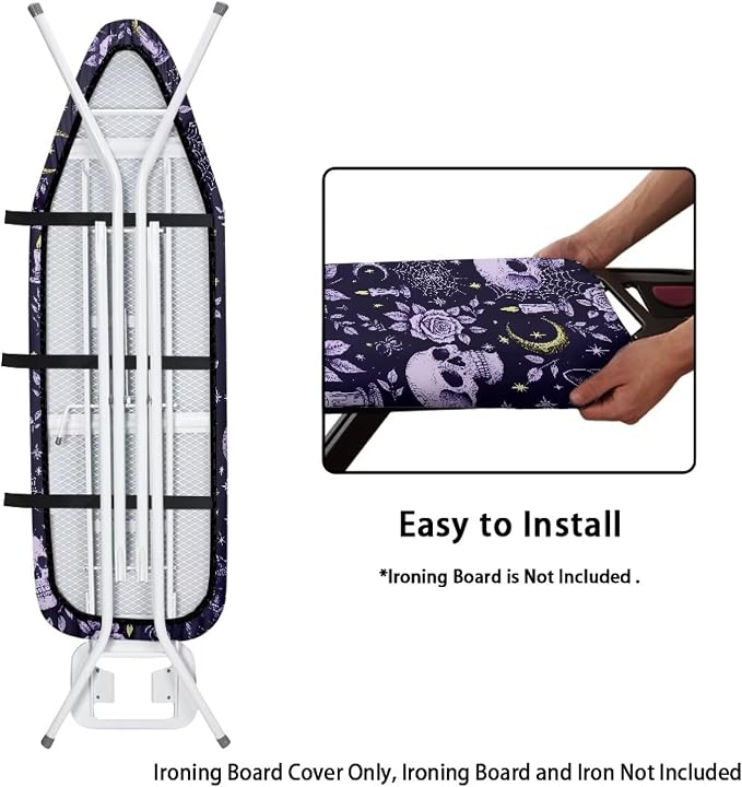 Skull Ironing Board Cover Elastic Edge - Image 4
