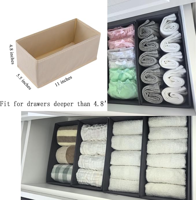 Bructhun Sock Drawer Organizer 9 Pack - Image 4