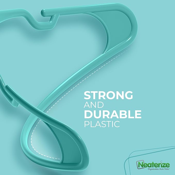 NEATERIZE Clothes Hangers Plastic 50 Pack - Image 6