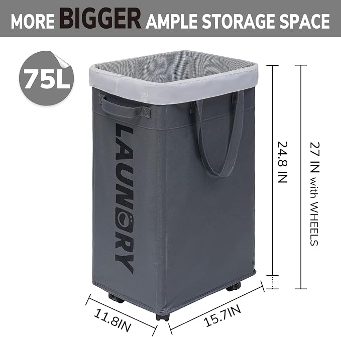 Goodpick 75L Laundry Basket - Image 3