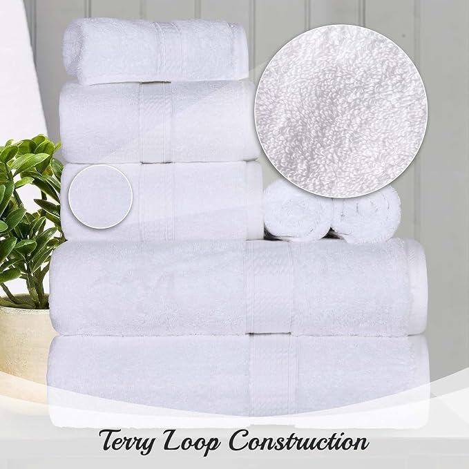 SUPERIOR Egyptian Cotton Plush & Absorbent, Hand Towel Set of 4, Soft Luxury - Image 6