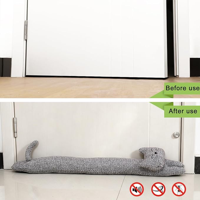 36 Inch 3LB Heavy Duty Under Door Draft Stopper, Decorative Soundproof Door - Image 5