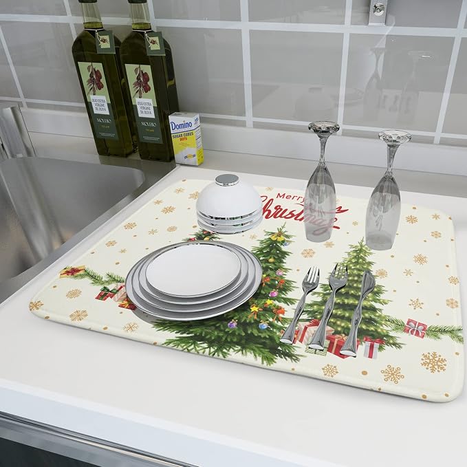 Merry Christmas Dish Drying Mats - Image 6