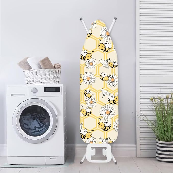 Cute Bees Pattern Ironing Board Cover Soft Ironing Board Cover, Non Stick - Image 4