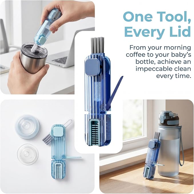2Pcs 4 in 1 Cup Lid Gap Cleaning Brush Set, Kitchen Gadgets - Image 6