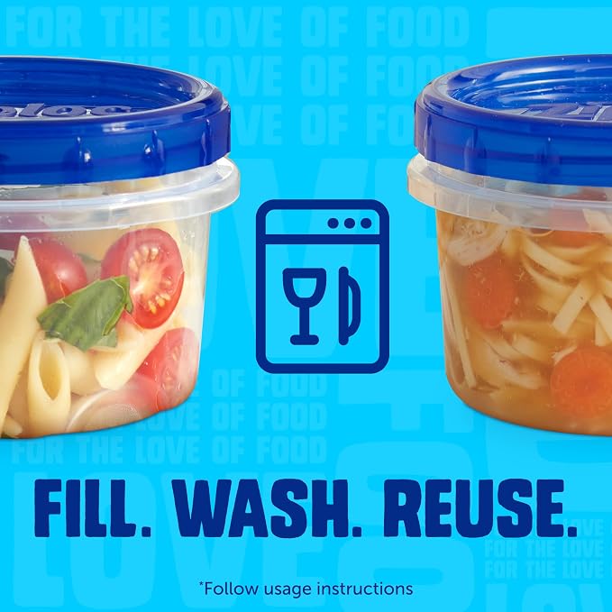 Ziploc Twist n Loc Food Storage Containers, Leak Resistant Design, Small and - Image 4
