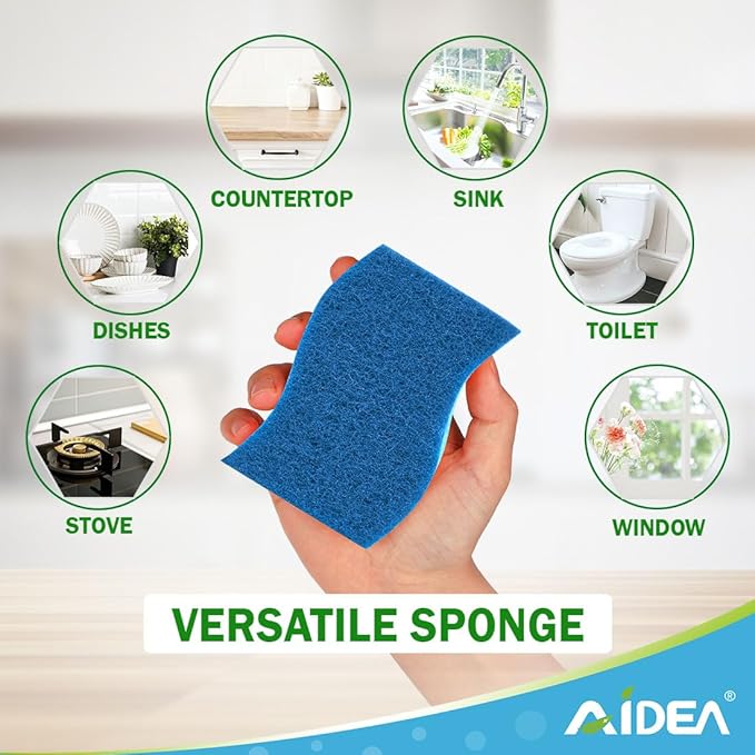 AIDEA Sponges Kitchen-24Count, Non-Scratch Scrub Sponge, Sponge - Image 5