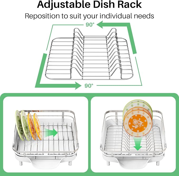 SAYZH Expandable Dish Drying Rack - Image 7
