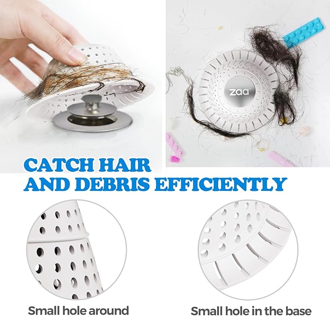 Shower Drain Hair Catcher Bathtub Drain Strainer Sink Drain Protector | - Image 4