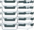 M MCIRCO 10 Pack, 22 oz Glass Food Storage Containers by MMCIRCO