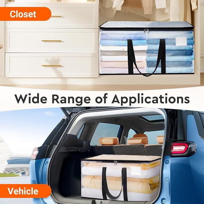 BlissTotes Moving Bags, 76L 6-Pack Storage Bags, Moving Boxes | Moving Box - Image 6