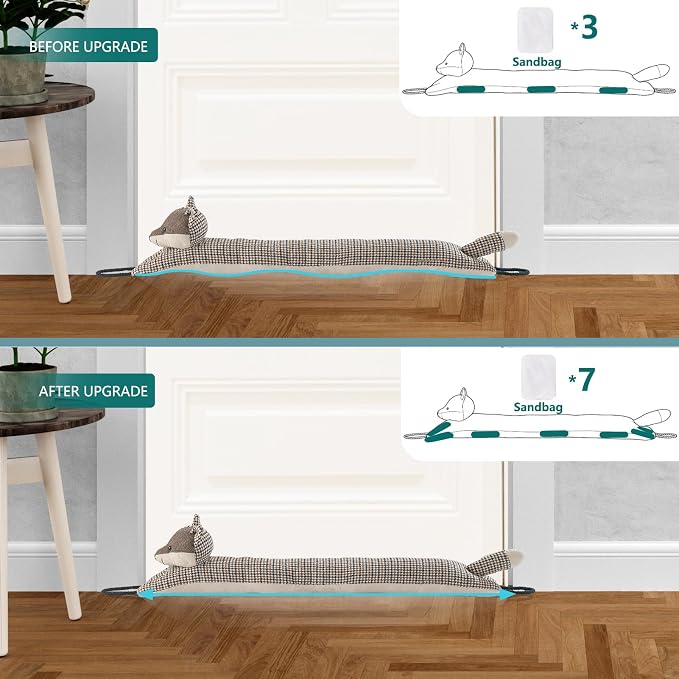 Under Door Draft Stopper Decorative Wind Stopper 30 inch - Image 4