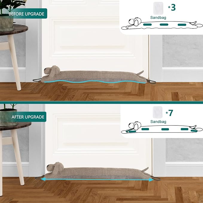 Under Door Draft Stopper Decorative Wind Stopper 38 inch - Image 4