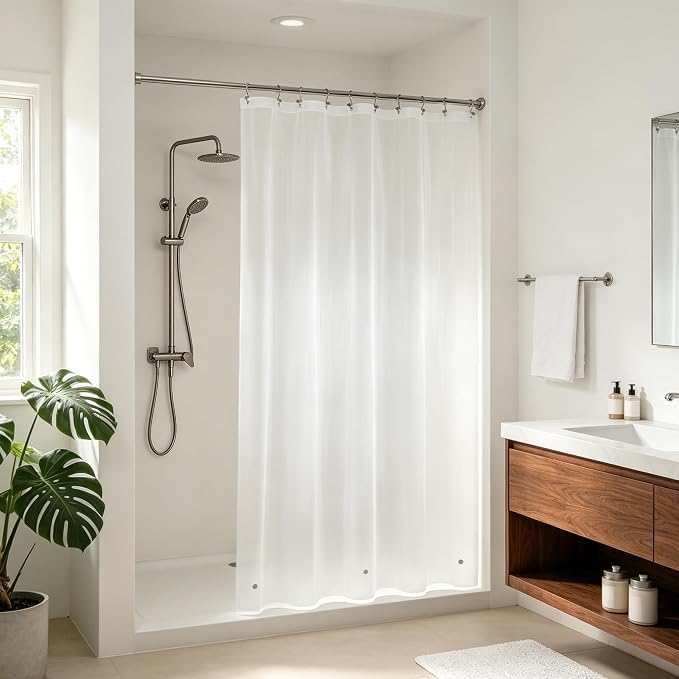 Barossa Design 60" x 72" Frosted Shower Curtain Liner by BarossaDesign