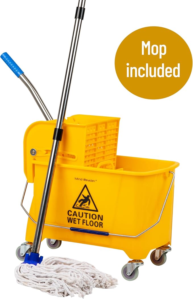 Mind Reader Mop and Bucket Set - Image 2