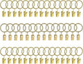 Lansian 44 Pack Curtain Rings by Lansian