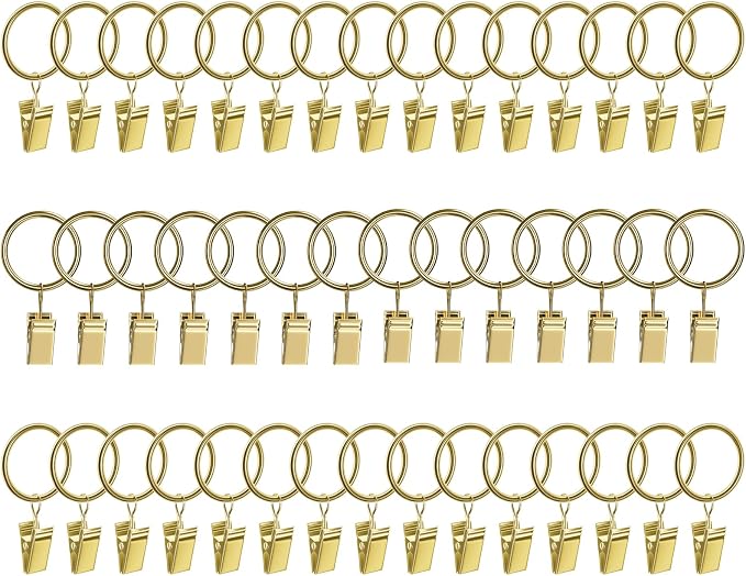 Lansian 44 Pack Curtain Rings by Lansian