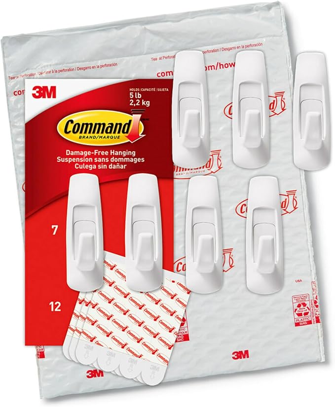 Command Large Utility Hooks, Organize Damage-Free | Damage-Free Hanging Wall - Image 10