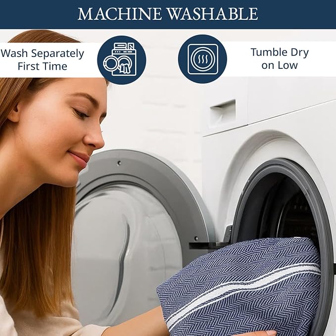 LANE LINEN Kitchen Towels 100% Cotton Absorbent Lint-Free 6 Pack - Image 5