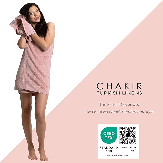 Chakir Turkish Linens 100% Cotton 4-Pack Washcloths 13x13, Oeko-Tex Certified - Image 5