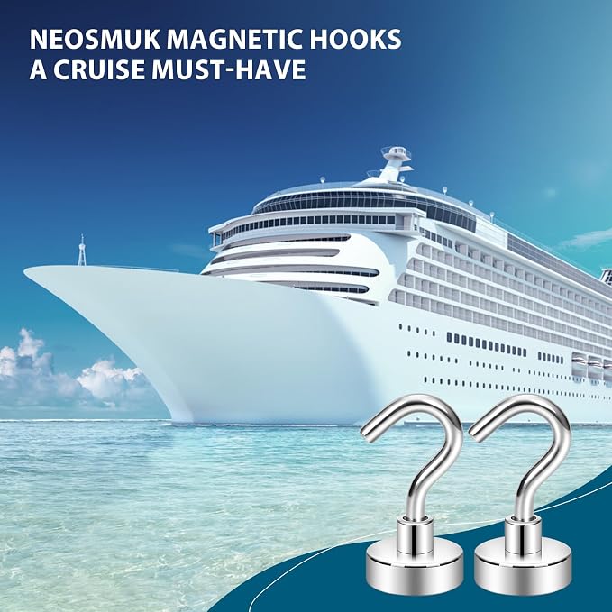 Neosmuk Magnetic Hooks, 30lb Heavy Duty, 12 Pack - Image 5