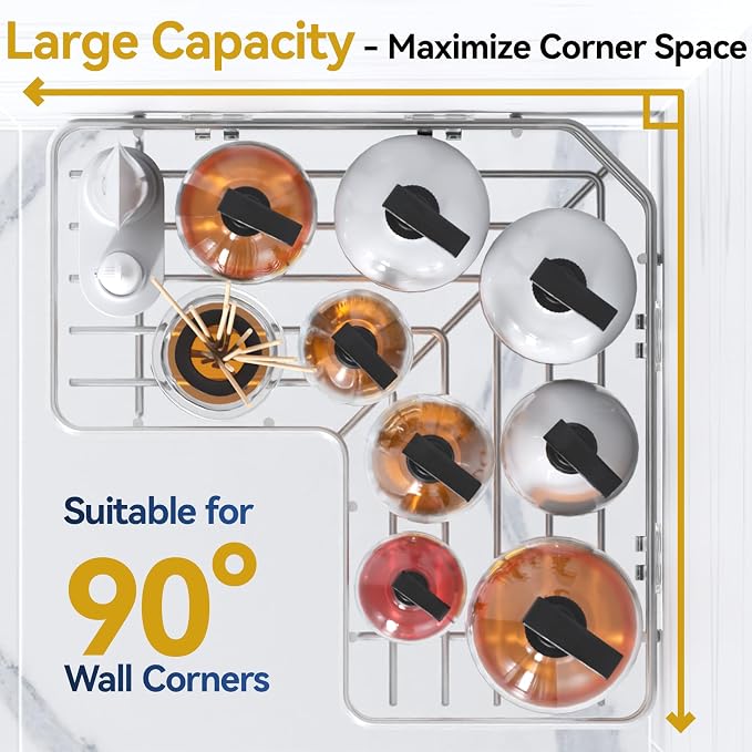 YASONIC Corner Shower Caddy Adhesive, 100% Rustproof Shower Organizer, No Drill - Image 3