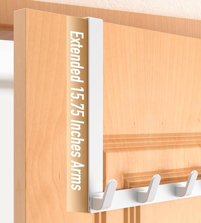 Long Over The Door Hooks with 15.75-inch Arms - Image 4