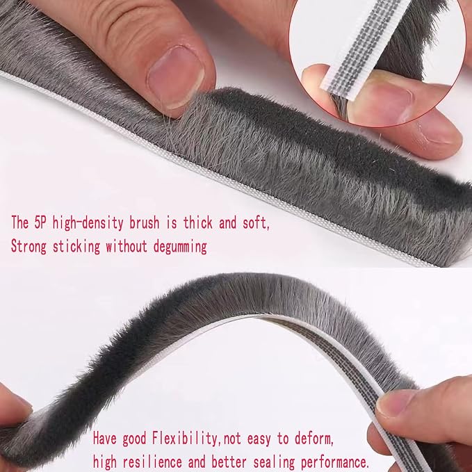 33 Ft Gray Self-Adhesive Soundproofing Weather Stripping - Image 3